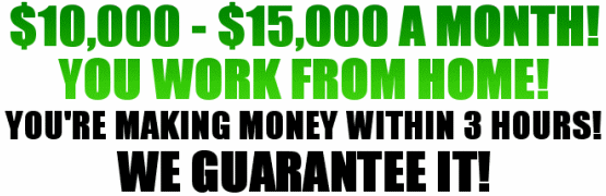 $10,000 To $15,000 A Month Working From Home!